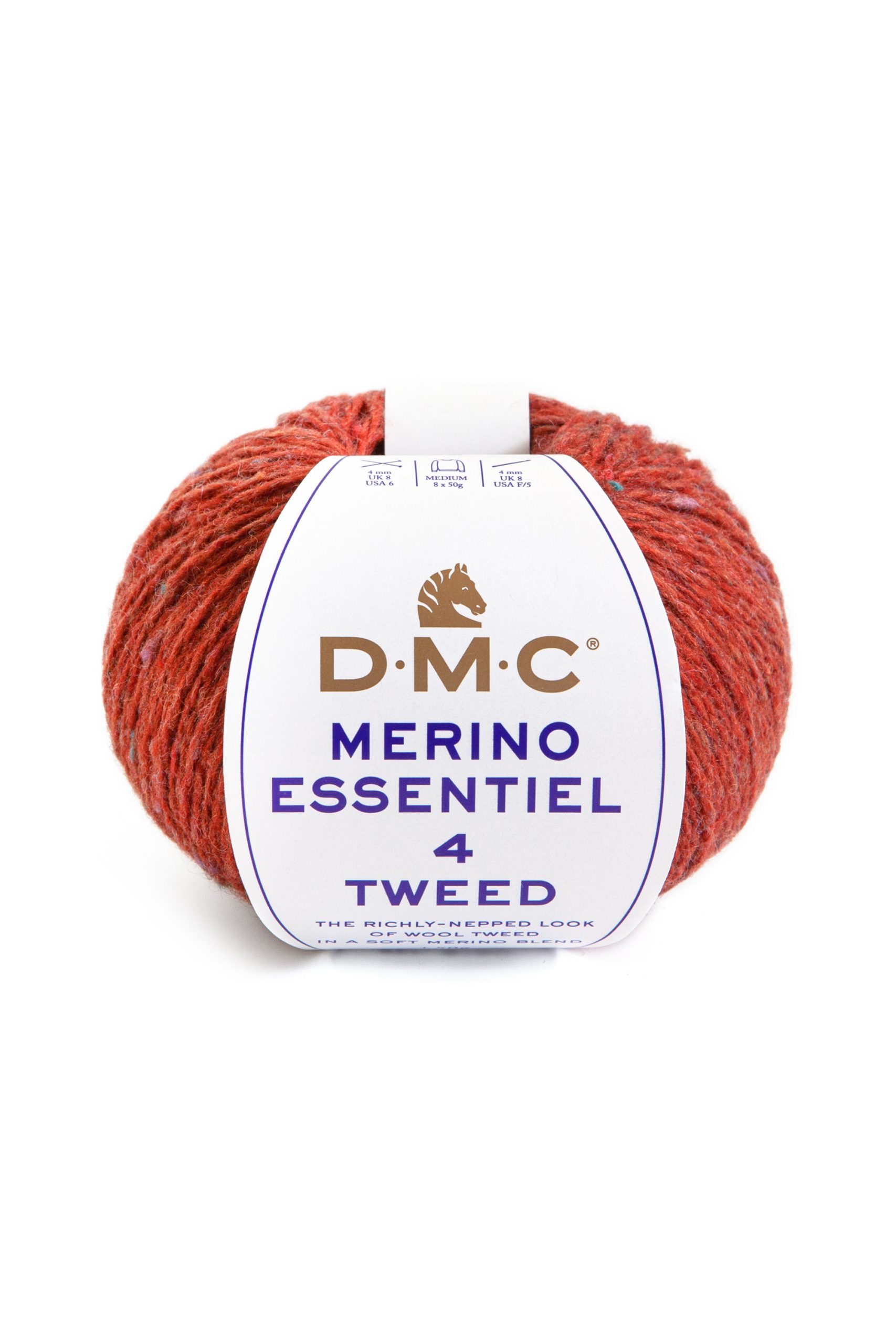 Lana Dmc Merino Essentiel 4 Tweed Colore 907: Morbida lana merino in toni sfumati con effetto tweed, ideale per realizzare progetti di maglieria e uncinetto dalla texture caratteristica. | Dematteis.it