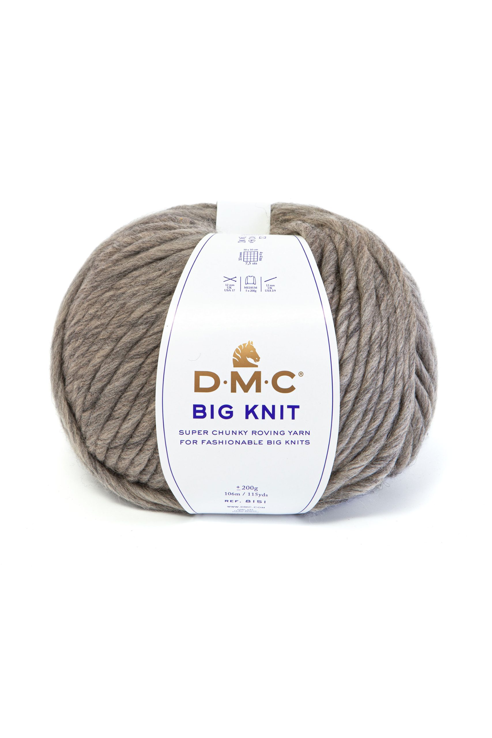 Lana Dmc Big Knit Colore 103: Matassa di lana morbida e voluminosa disponibile in una vasta gamma di tonalità vivaci, ideale per realizzare progetti di maglia e uncinetto. | Dematteis.it