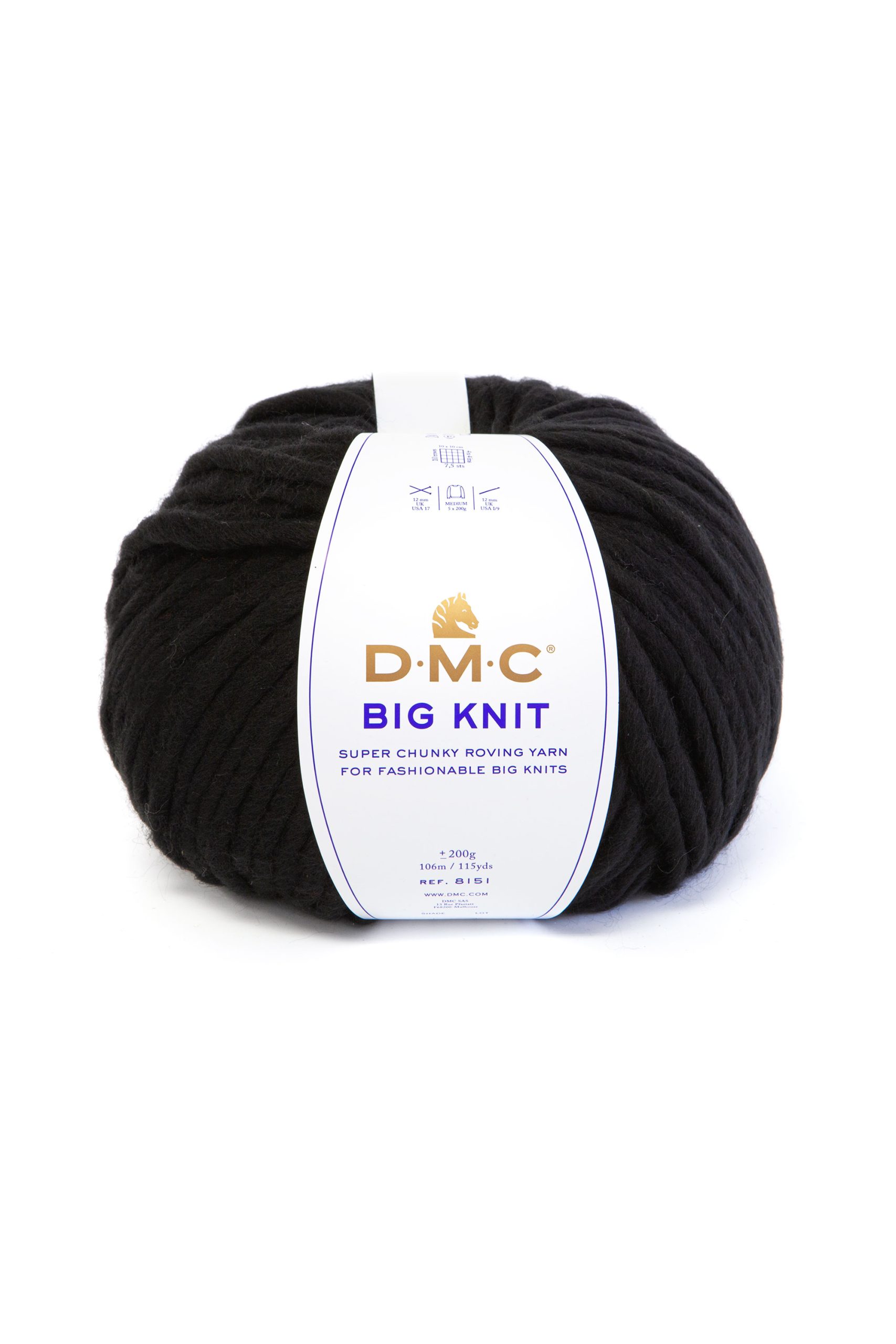 Lana Dmc Big Knit Colore 105: Matassa di filato voluminoso in morbida lana disponibile in una vasta gamma di tonalità vivaci per progetti di maglia e uncinetto. | Dematteis.it