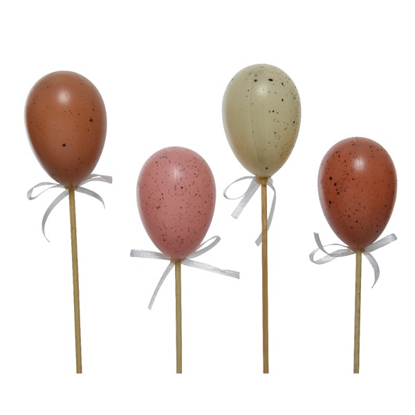 Uovo Rosa D 4X6 Cm Su Stelo 1 Pezzo