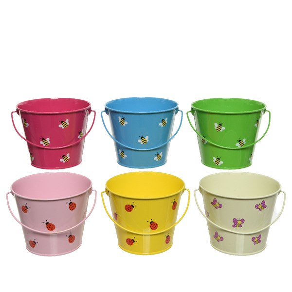 Vaso Portafiori Metallo Colorato 12X10 Cm