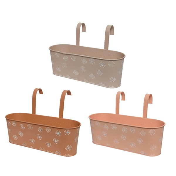 Vaso Portafiori Balcone 39X14X27 Cm 1 Pezzo
