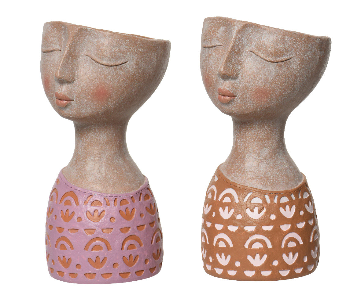 Tasta Portafiori Resina 15X16X28 Cm