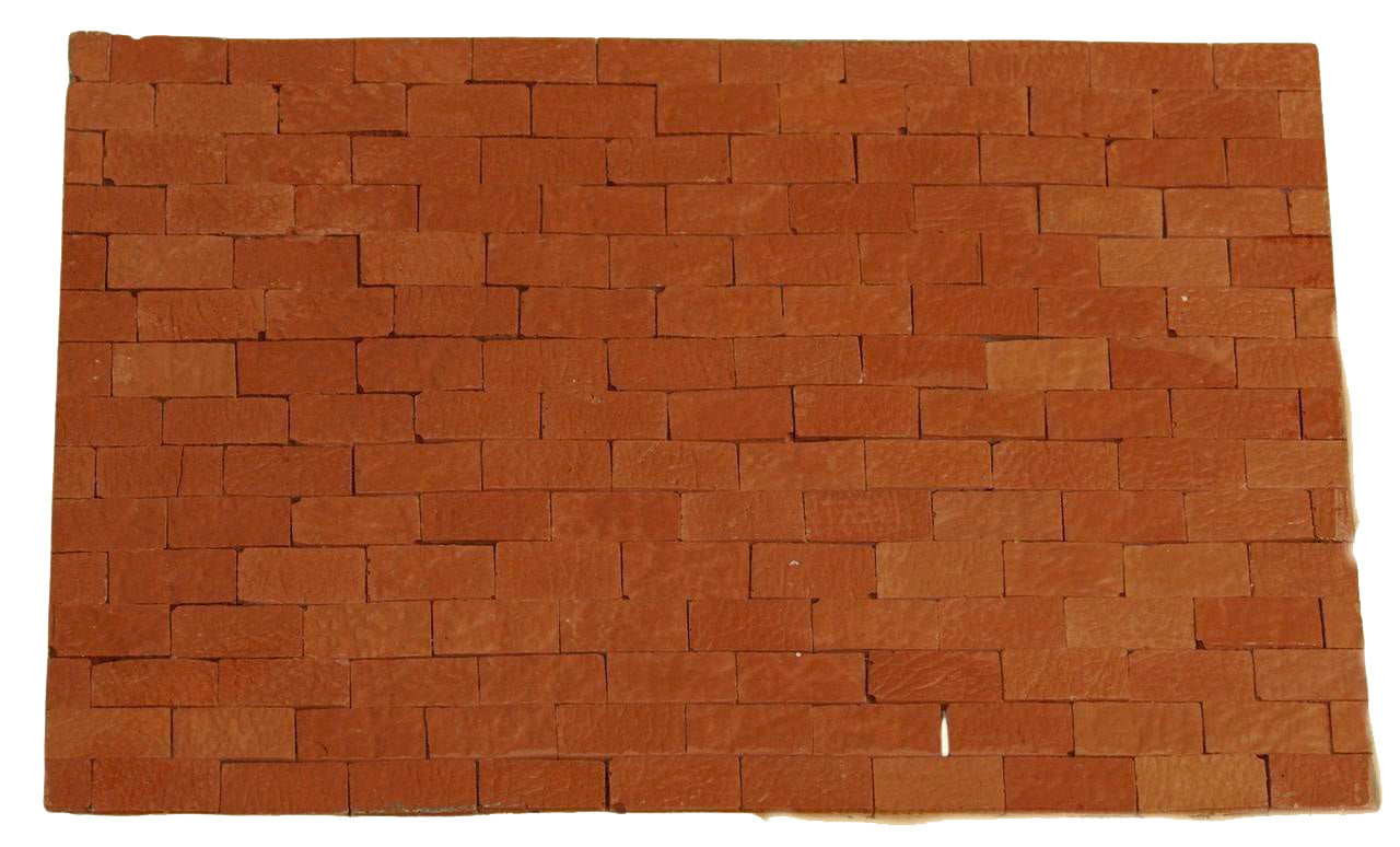 Set 100 Piastrelle Resina 15 x 7 mm Rossi Rosa per modellismo e decorazioni in miniatura - DeMatteis.it