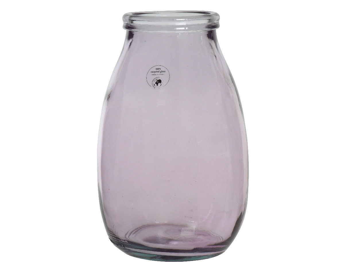 Vaso Vetro Riciclato Lilla D 18X28 Cm
