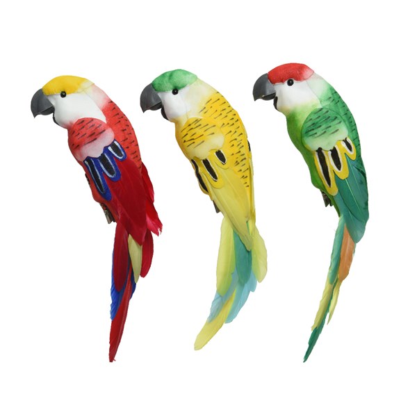 Pappagallo Colorato Con Clip 6X6X25 Cm 1 Pezzo