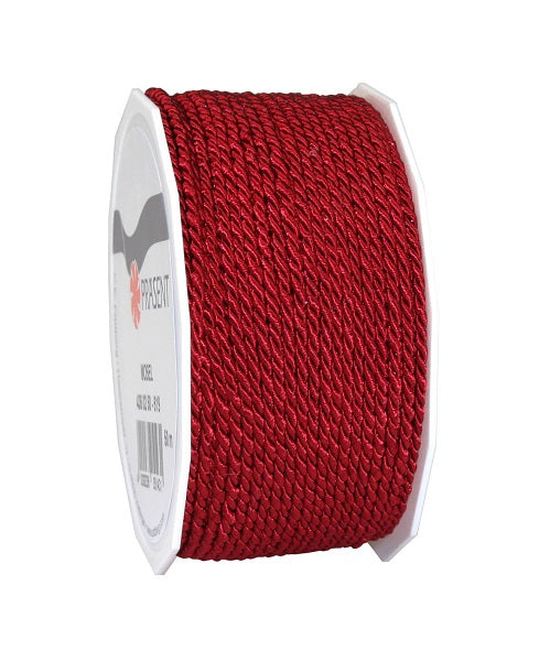 Nastro Mosel bordeaux intrecciato da 2 mm per 50 ml per decorazioni e creazioni artigianali - DeMatteis.it