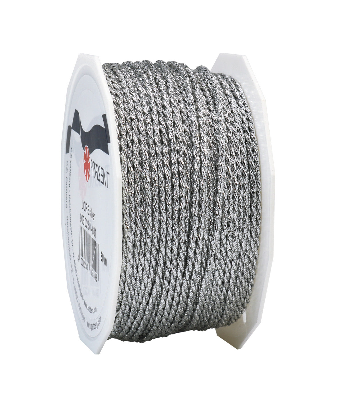 Nastro Loire Silver 50 m diametro 2 mm per decorazioni e applicazioni creative su rocchetto - DeMatteis.it