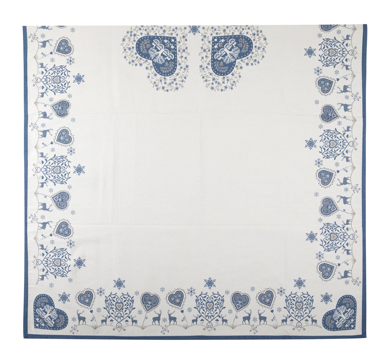 Val Di Fassa Copritavolo 140X140 Cm Blu