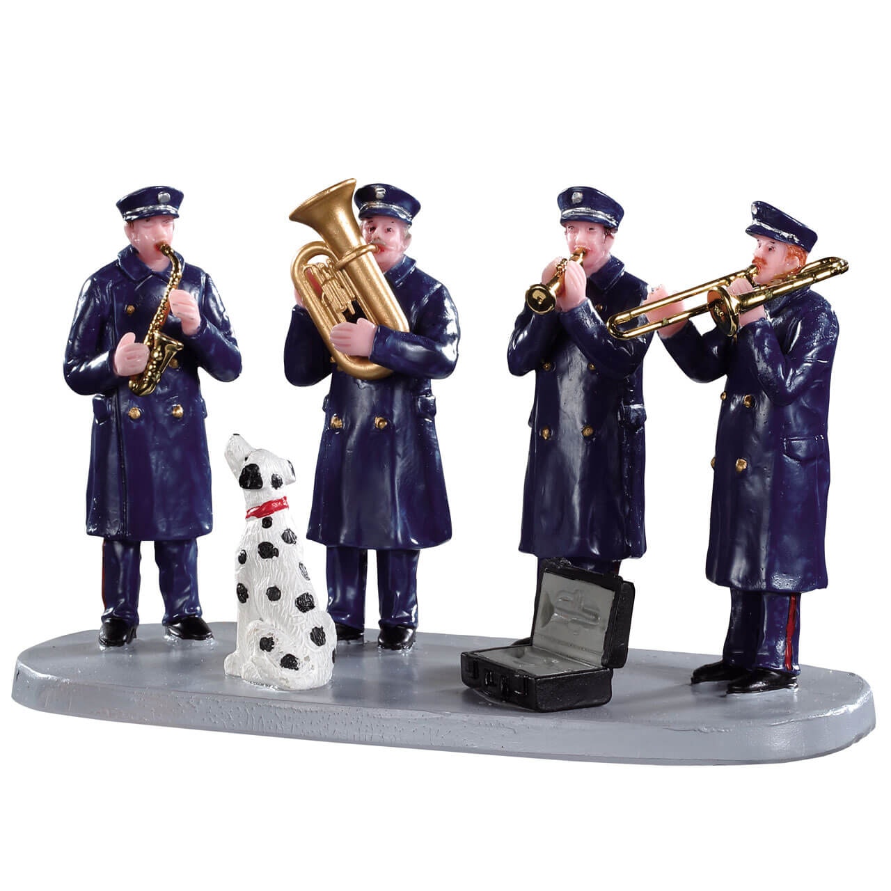 Firehouse Band Lemax figurina decorativa banda musicale per villaggio di Natale - DeMatteis.it