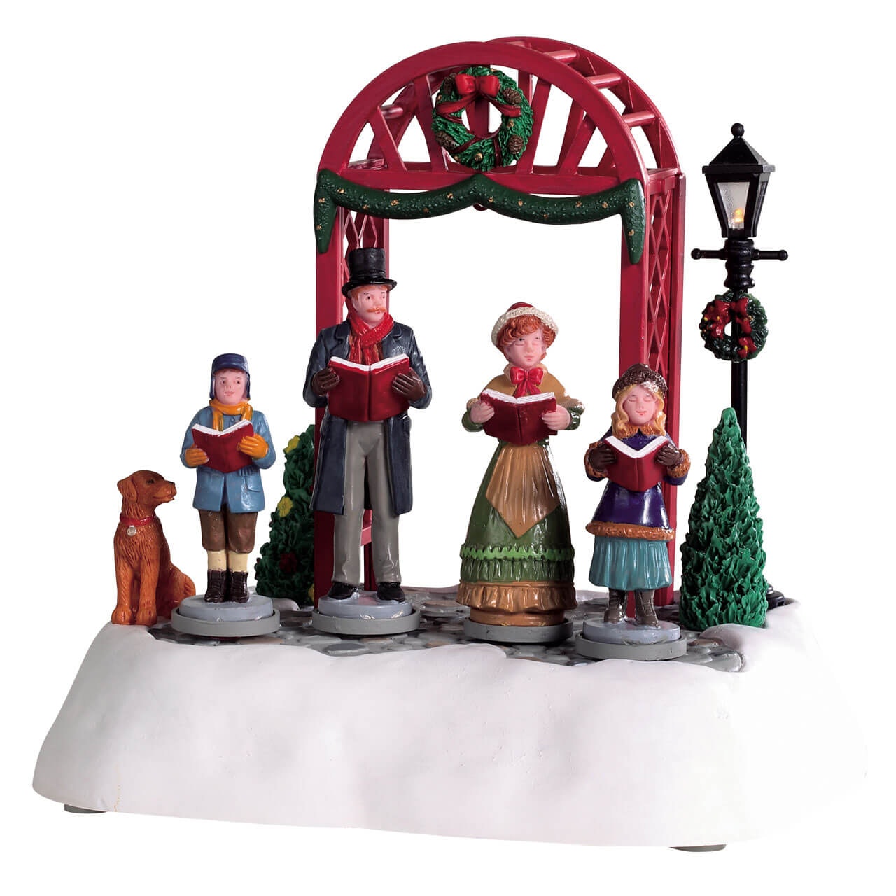 Victorian Carols Lemax set decorativo natalizio con cantori vittoriani e gazebo per villaggi di Natale - DeMatteis.it