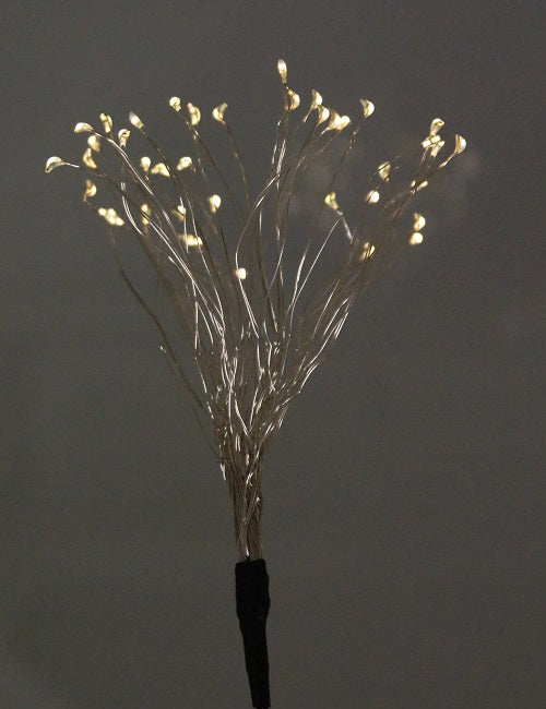 Fascio Argento decorazione luminosa con 40 led su fili da 25 cm per illuminazione d'ambiente - DeMatteis.it