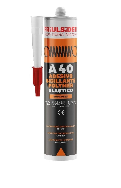 Adesivo Sigillante Polymer Elastico A40 sigillante polimerico per tenuta e adesione professionale in cartuccia - DeMatteis.it