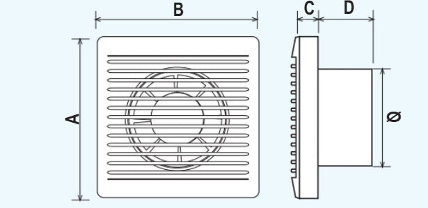 Aspiratore Elicoidale 100 Mm 13 W98