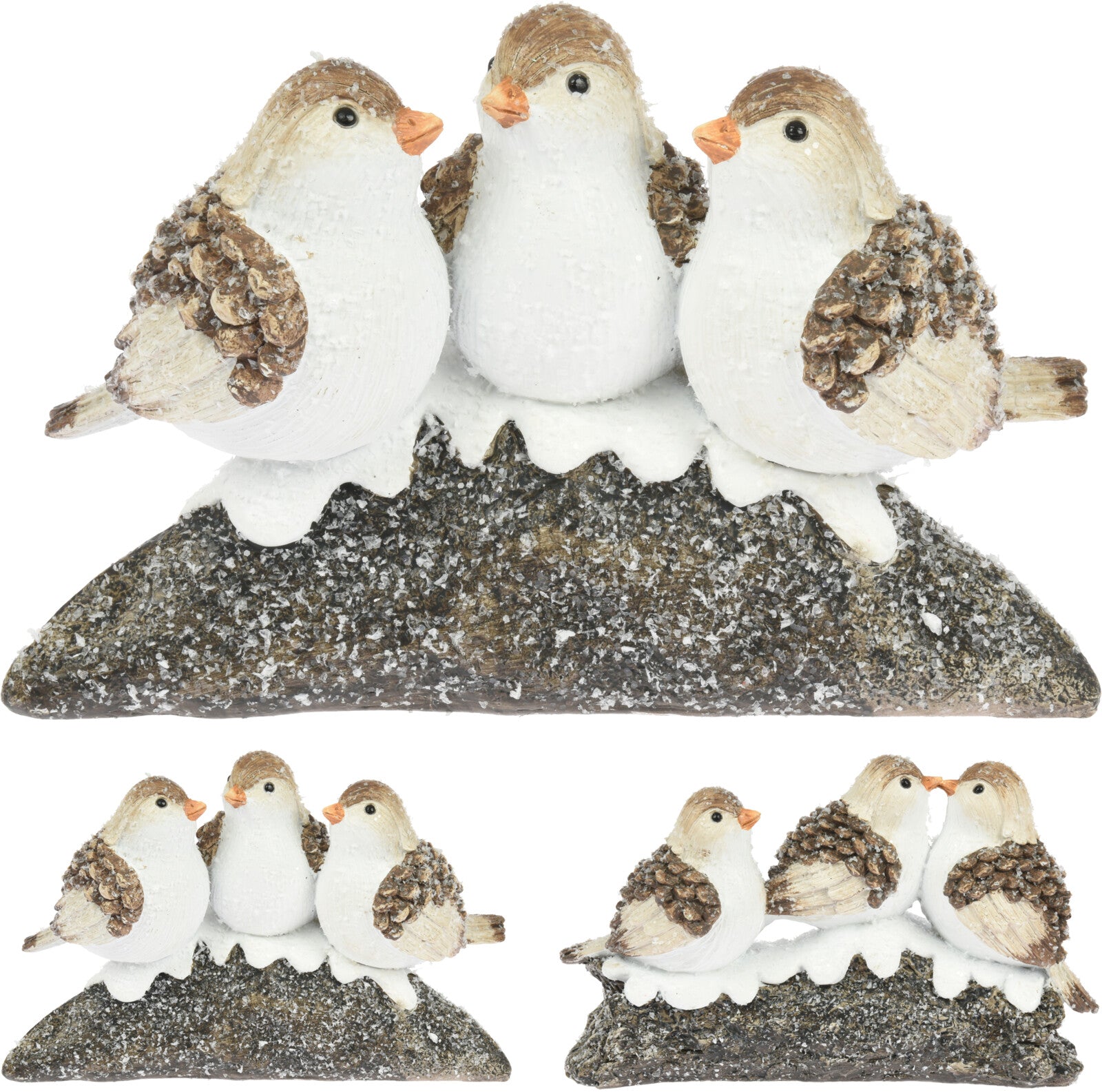 Uccellini Su Ramo decorazione natalizia dimensioni 19 x 12 cm per addobbi e ornamenti casa - DeMatteis.it