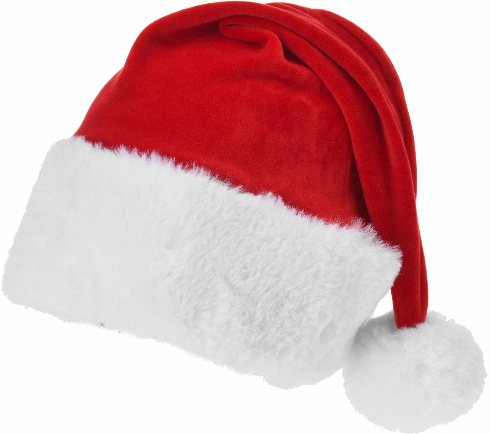 Cappello Babbo Natale in peluche da 50 cm per costume natalizio - DeMatteis.it