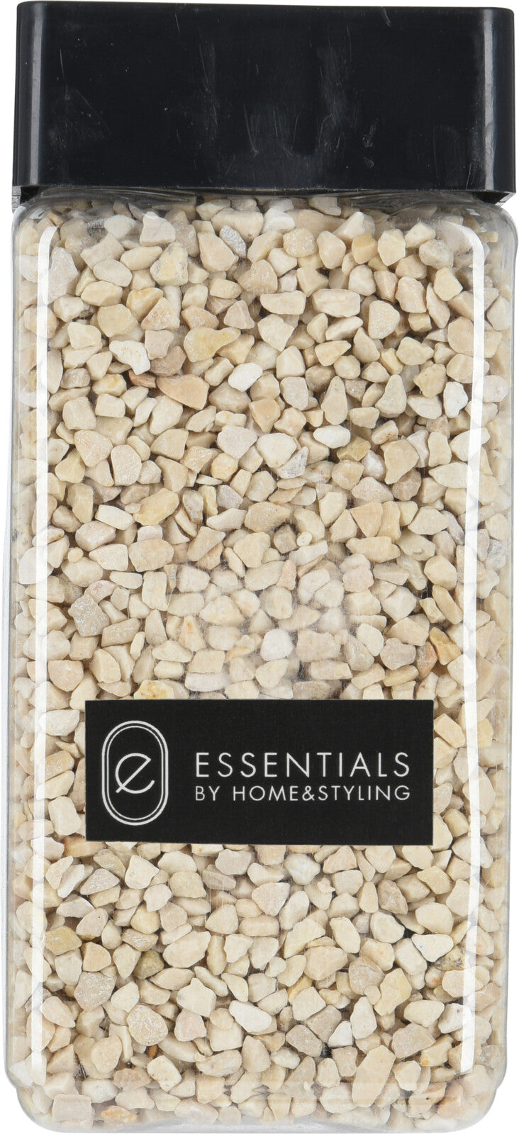 Pietre Decorative Bianche Oro Essentials per arredamento e decorazione ambienti in contenitore trasparente - DeMatteis.it