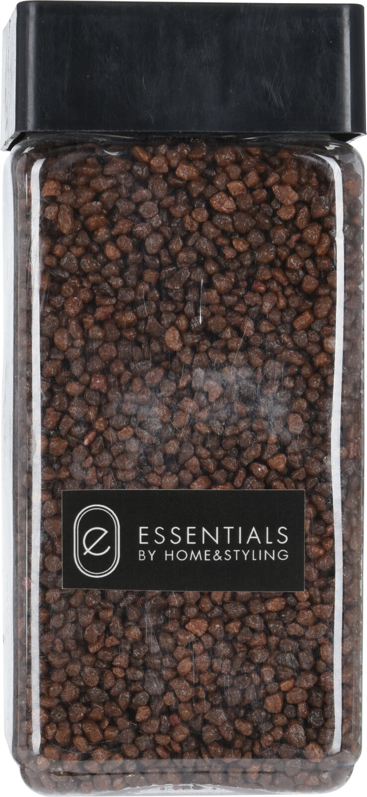 Pietre decorative scure Essentials by Home&Styling in vasetto di vetro per decorazione ambienti - DeMatteis.it