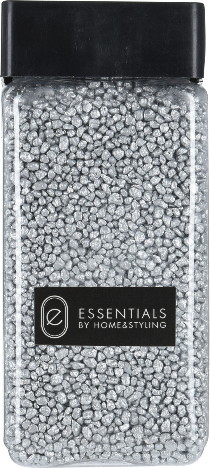 Pietre Decorative Silver Essentials per decorazione e arredamento in barattolo trasparente - DeMatteis.it