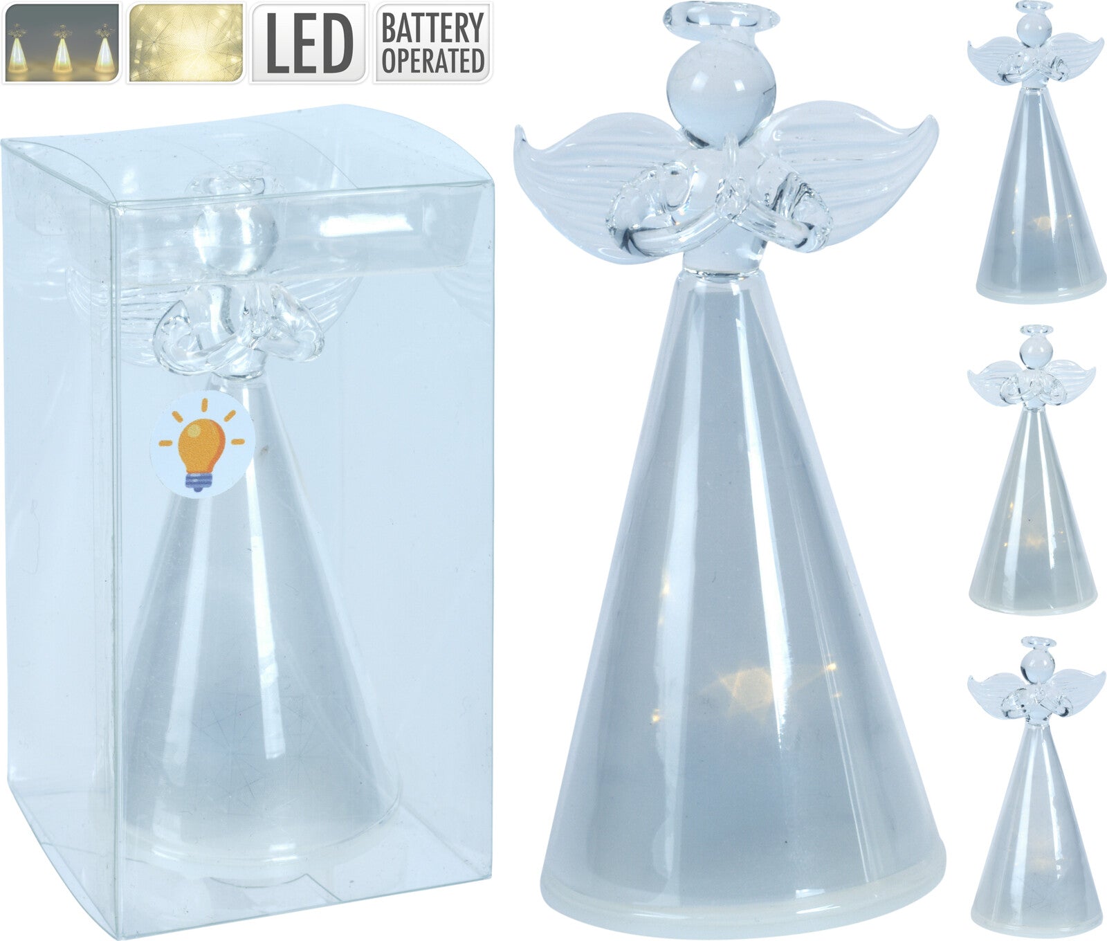 Angelo Vetro 11 Cm Led Luce Calda