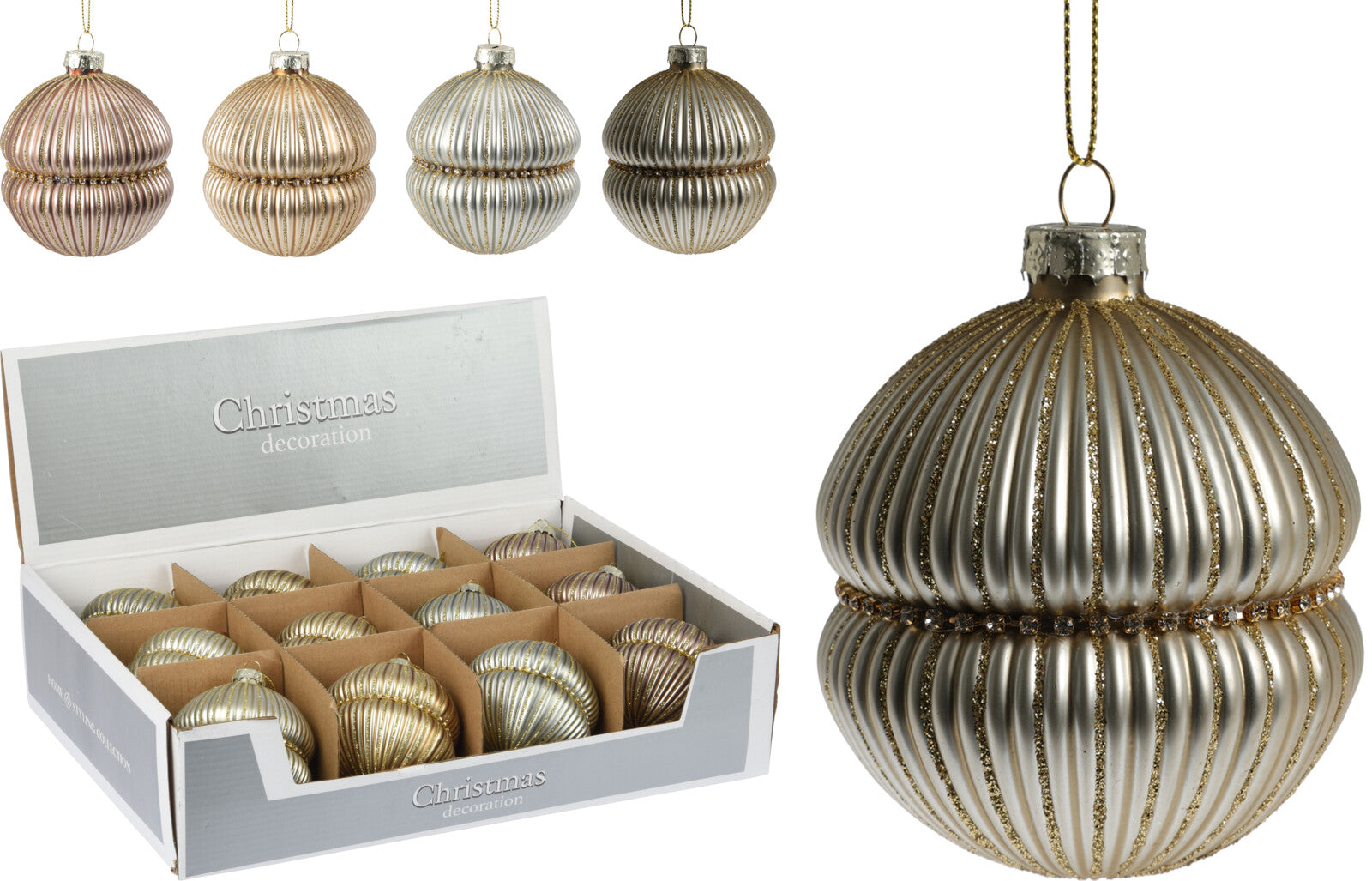 Palla Di Natale Con Rilievo diametro 8 cm decorazione natalizia ornamentale - DeMatteis.it