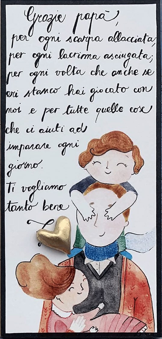 Dono Acquerello Pica' 10,5X22 Cm Con Scatola Acq26