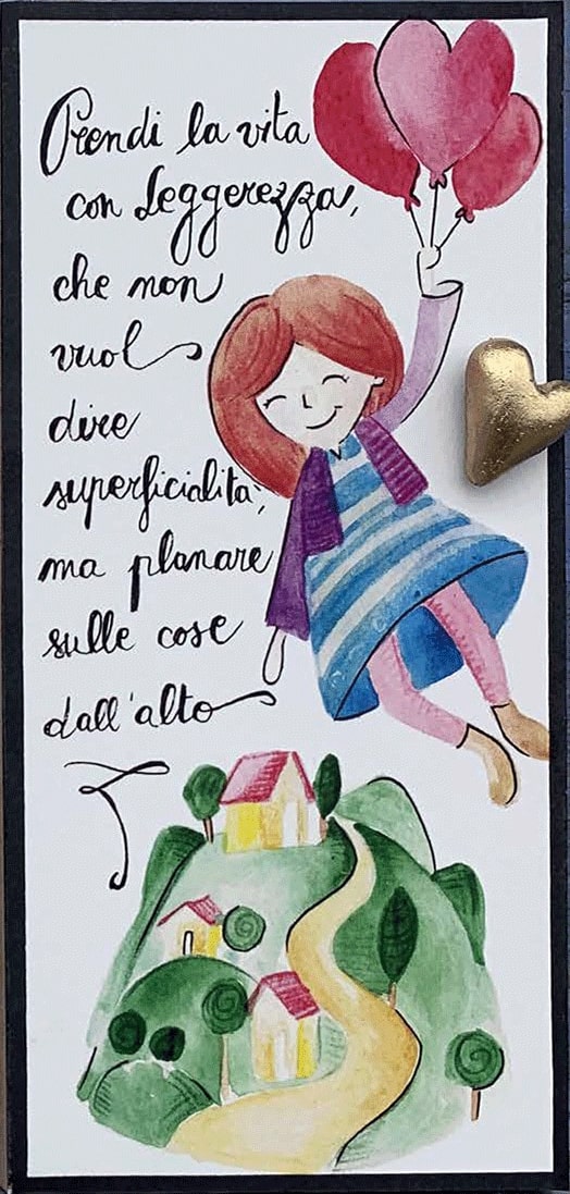 Dono Acquerello Pica' 10,5X22 Cm Con Scatola Acq29