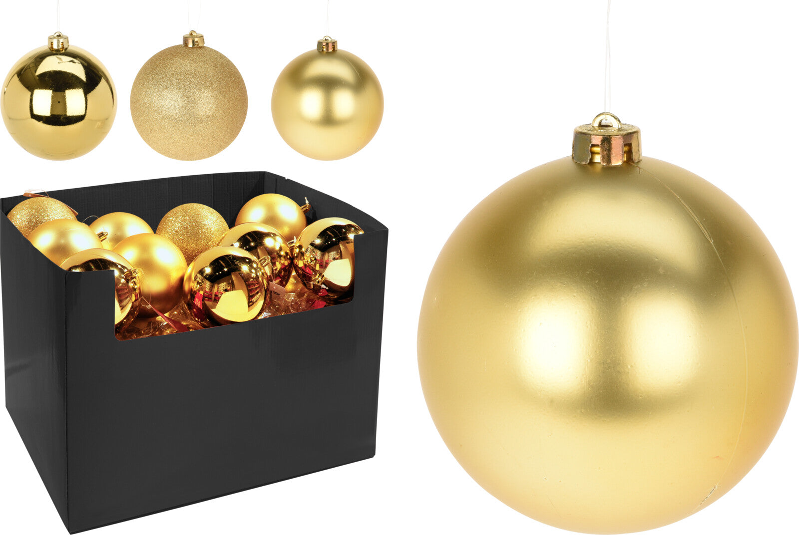 Palla di Natale oro diametro 10 cm decorazione natalizia per albero - DeMatteis.it