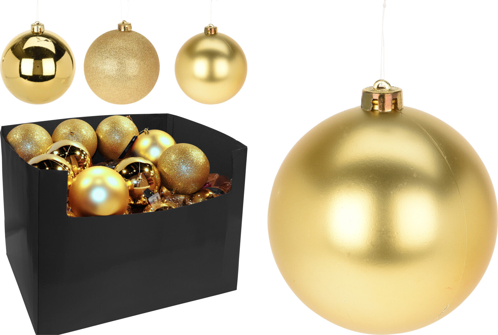 Palla Di Natale decorativa dorata diametro 12 cm per addobbi natalizi - DeMatteis.it