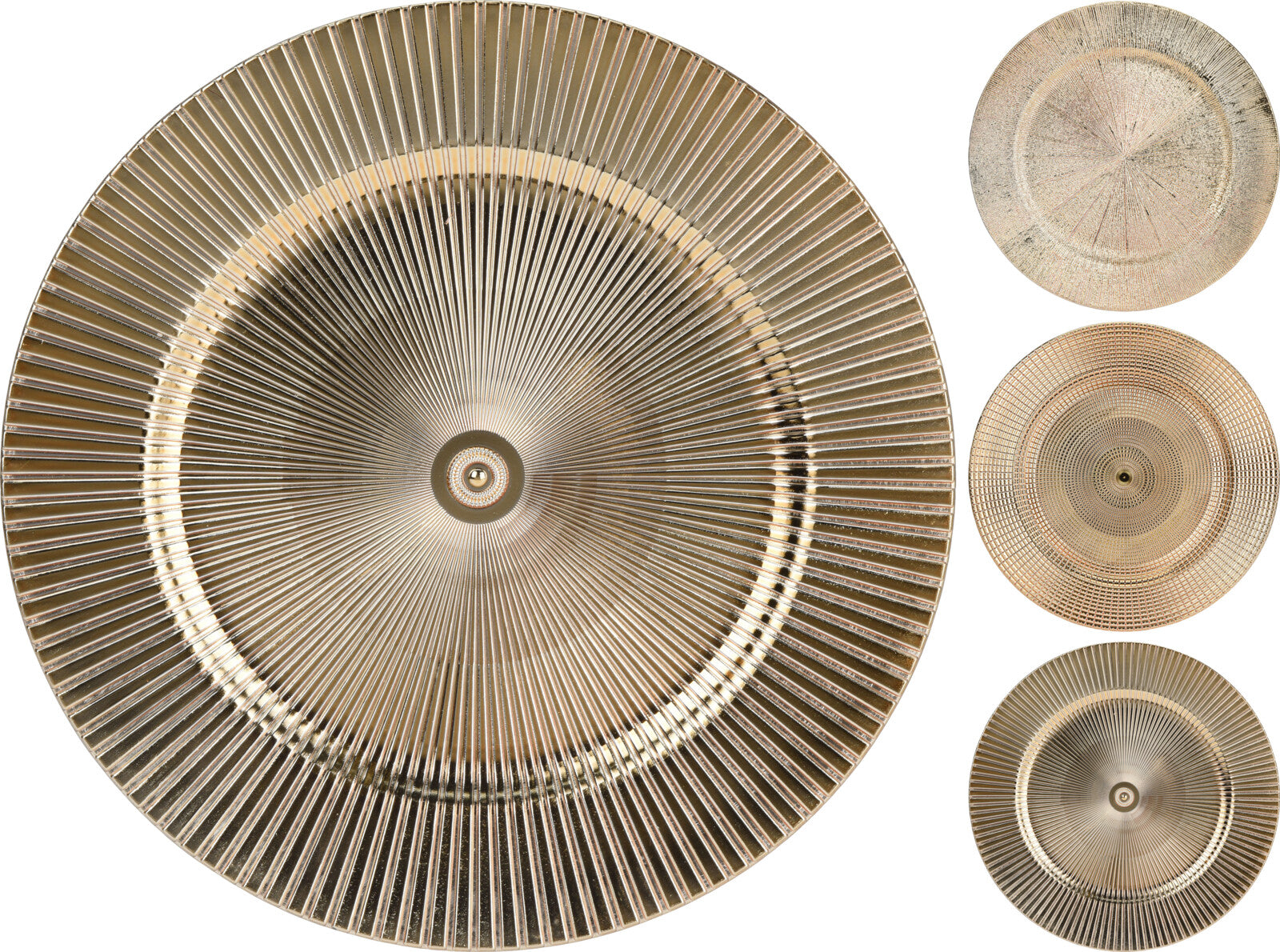 Sottopiatto Finitura Oro D 33 Cm