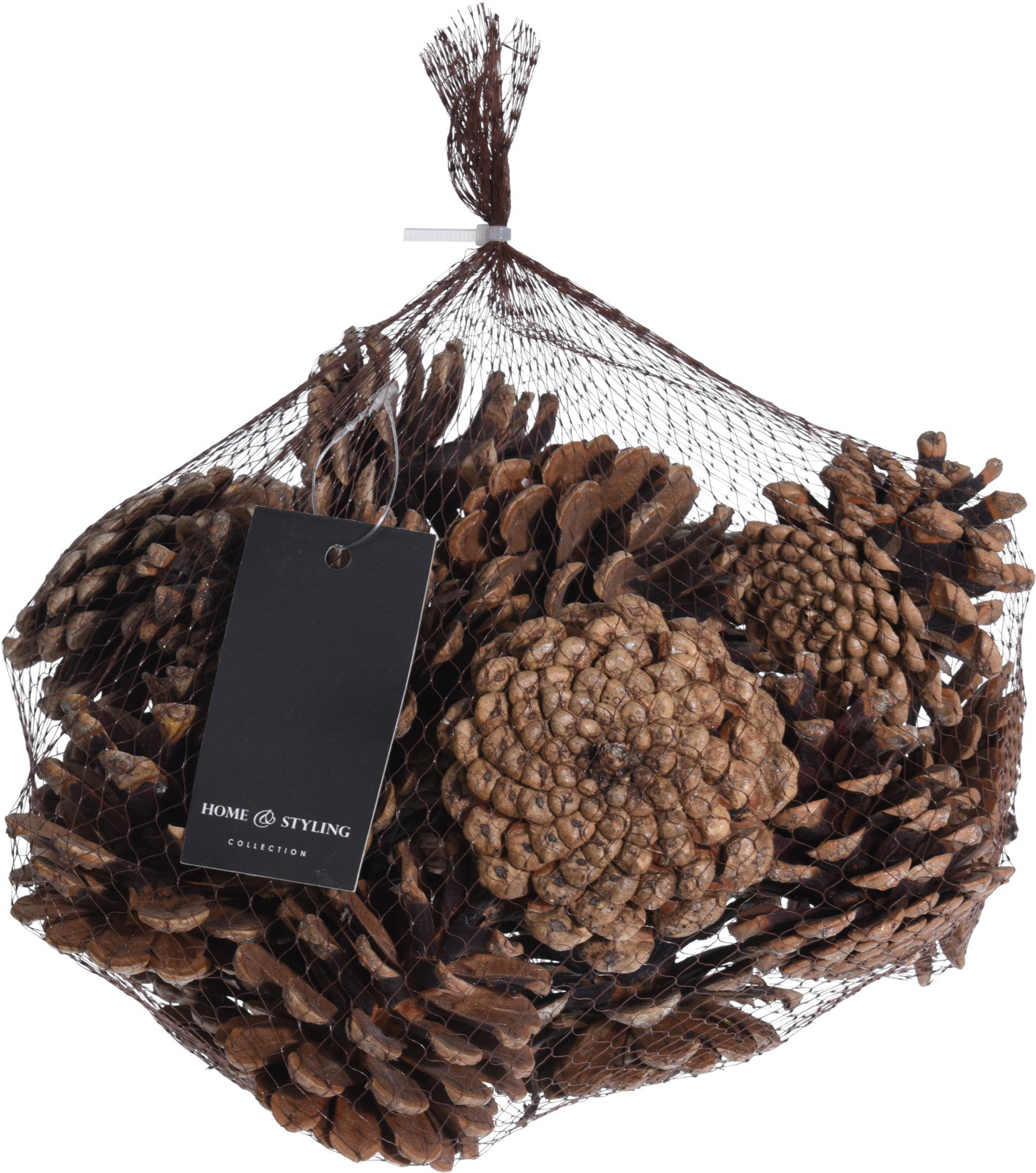 Pigne Naturali 300 g per decorazioni natalizie e artigianato creativo in rete decorativa - DeMatteis.it