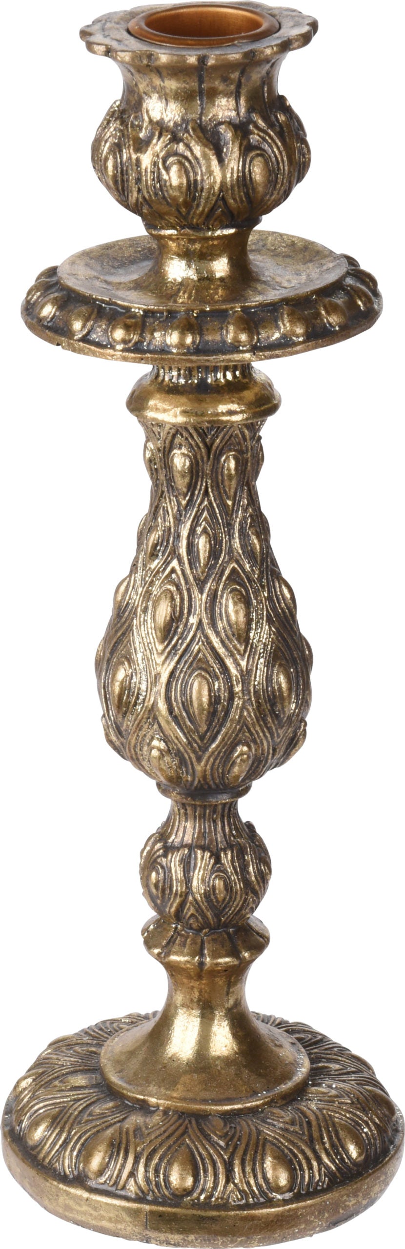 Candeliere Resina Oro 25 Cm