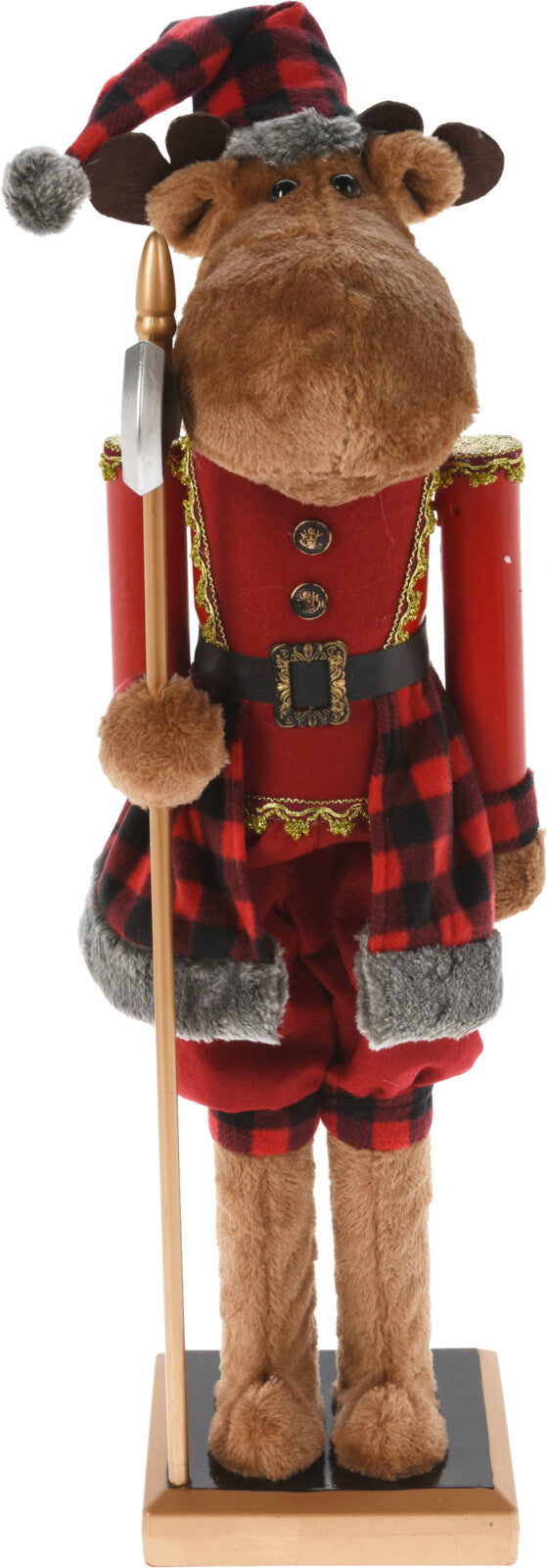 Renna Schiaccianoci decorativo natalizio da 82 cm con bastoncino per decorazioni festive - DeMatteis.it