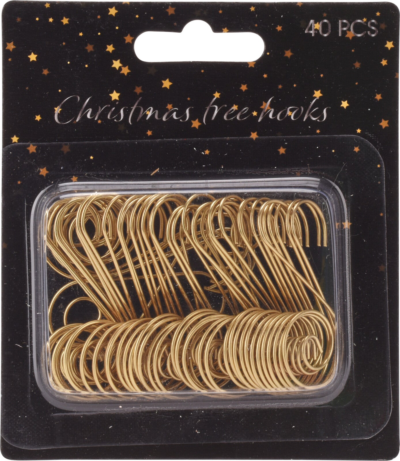 Set 40 ganci per palline albero di Natale in metallo dorato per decorazioni natalizie - DeMatteis.it