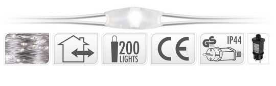 Luci Di Natale Microled 200 decorazioni luminose per interni con 200 punti luce - DeMatteis.it