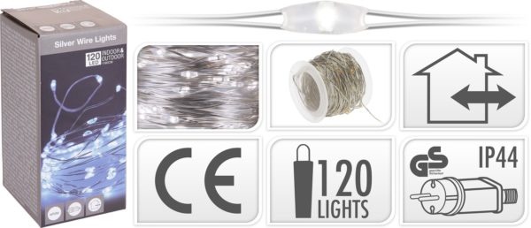 Luci Di Natale Led 120 per decorazione natalizia domestica con 120 punti luce - DeMatteis.it
