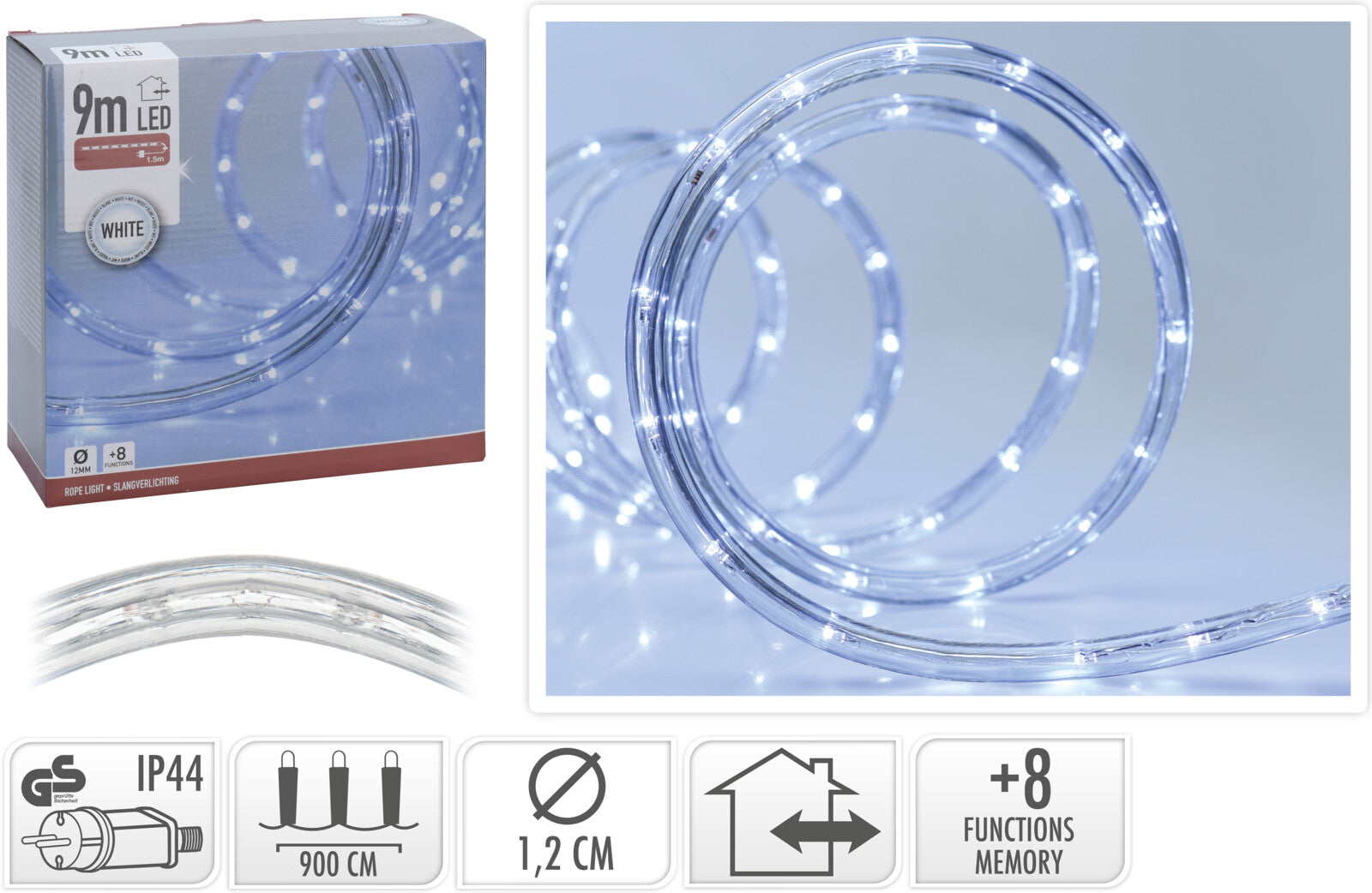 Tubo Led Per Esterno 9 Mt Luce Fredda