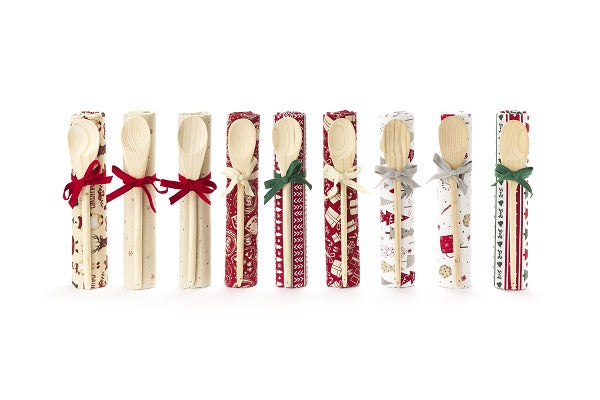 Strofinaccio con mestolo 40 x 70 cm per cucina in tessuto con utensile da cucina incluso - DeMatteis.it