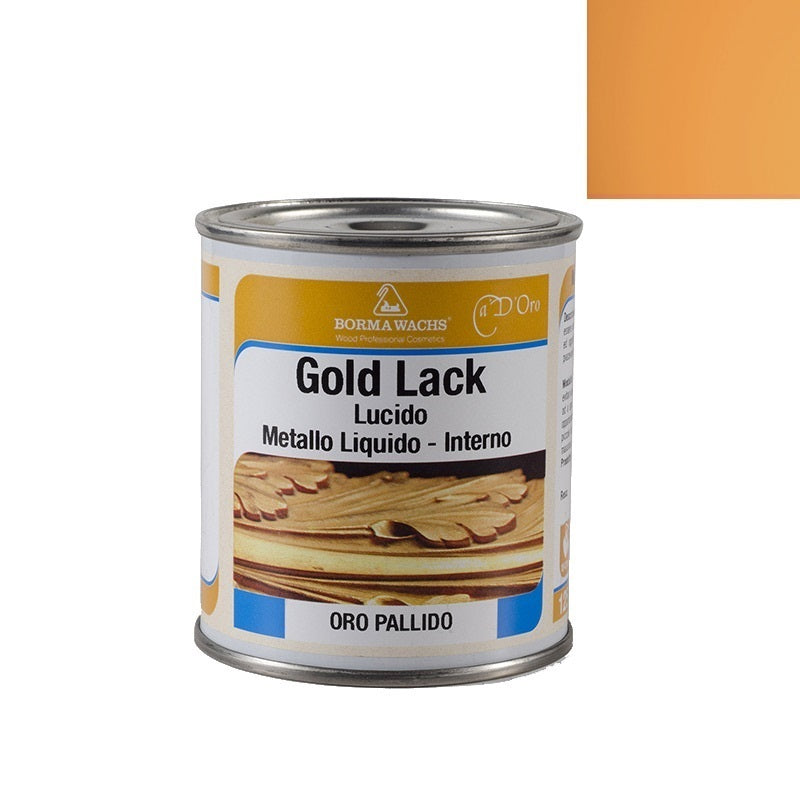 Vernice Oro Ricco Pallido Per Legno 125 Ml