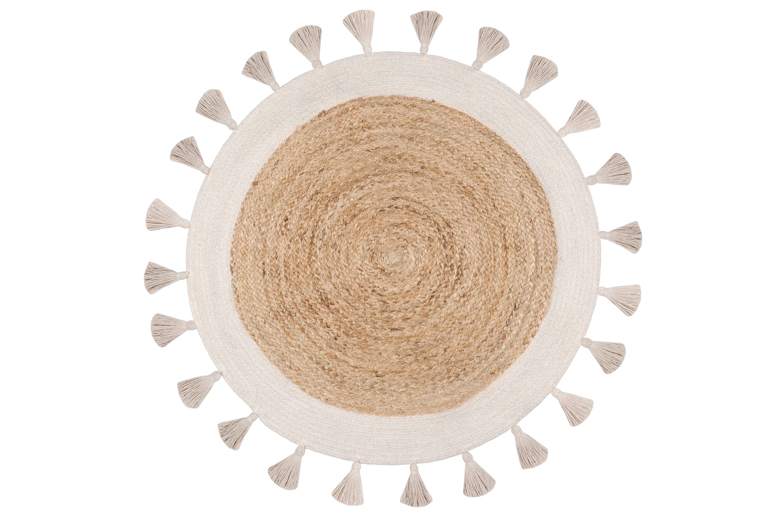 Tappeto Juta E Cotone Maldive D 90 Cm