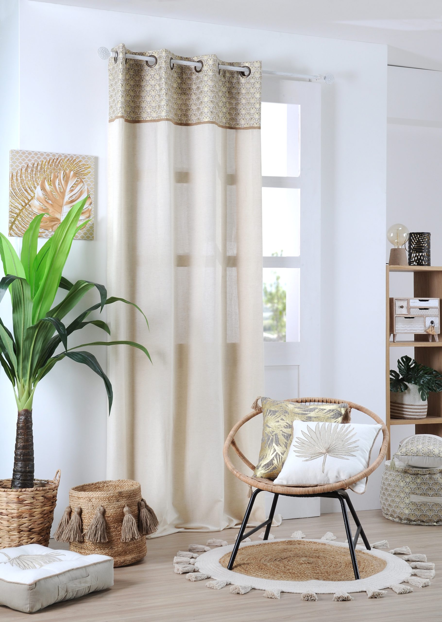 Tappeto Juta E Cotone Maldive D 90 Cm