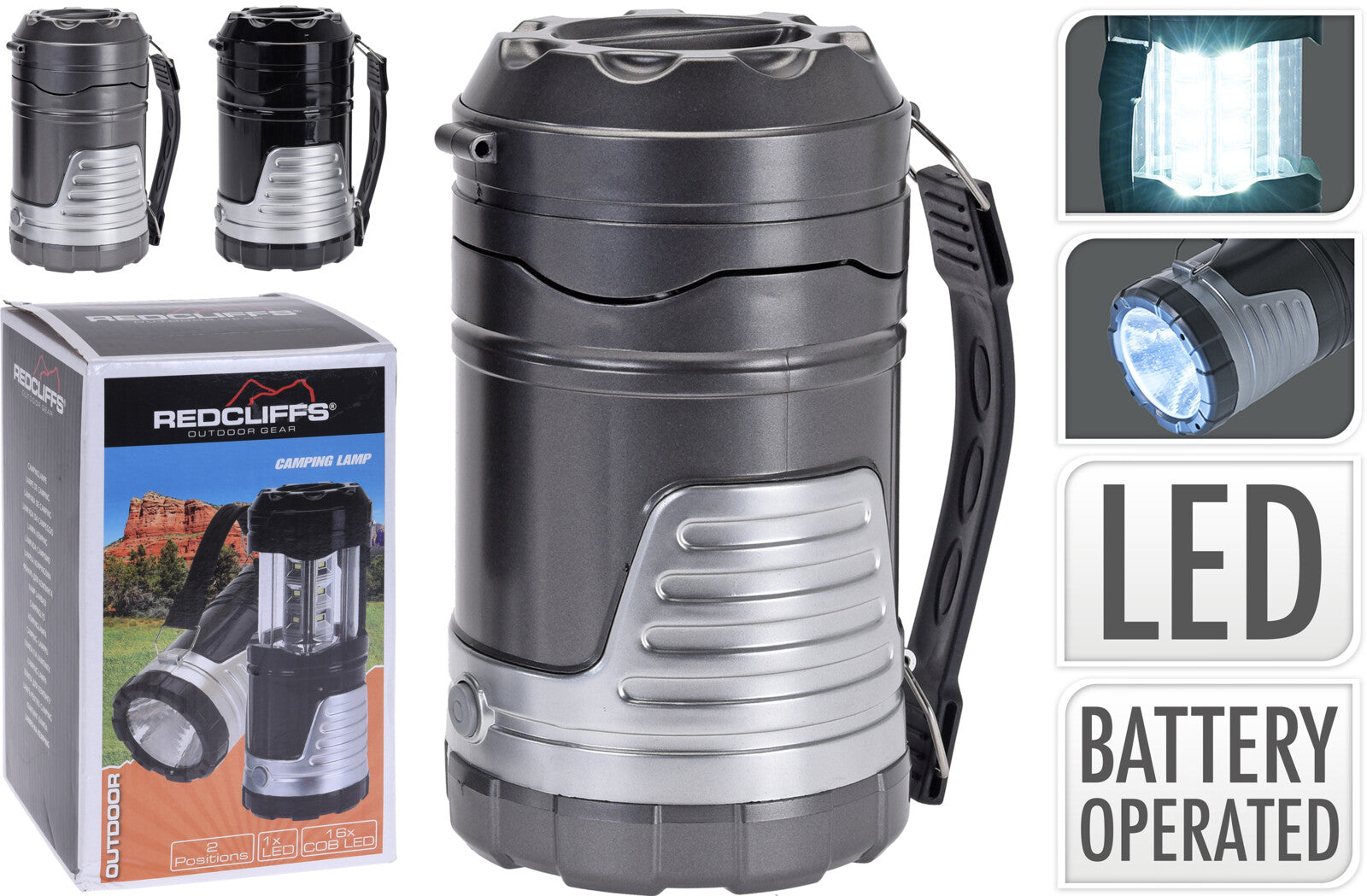 Lampada Campeggio A Batteria 2 Funzioni Led