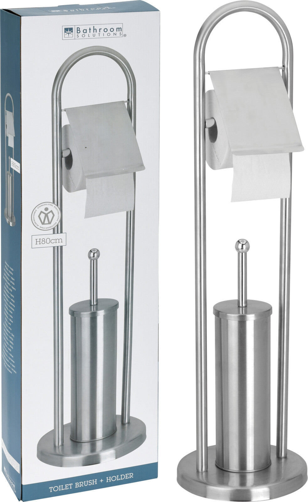 Piantana Wc Inox 80 Cm