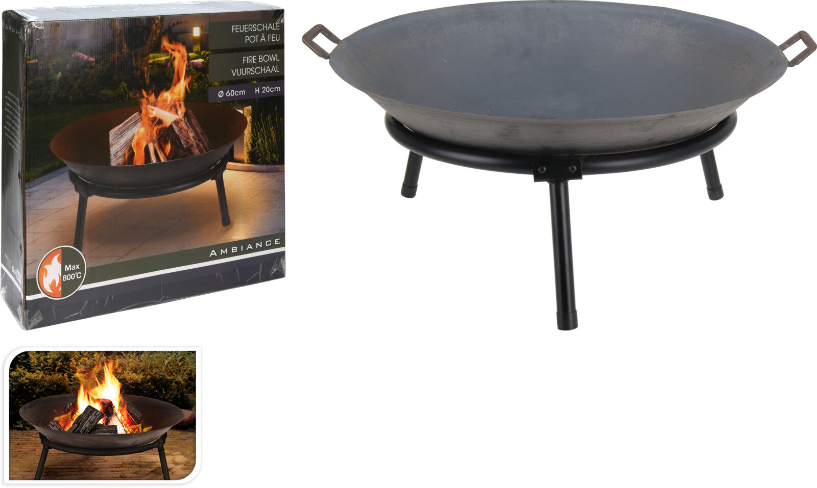 Braciere In Ghisa 60 Cm