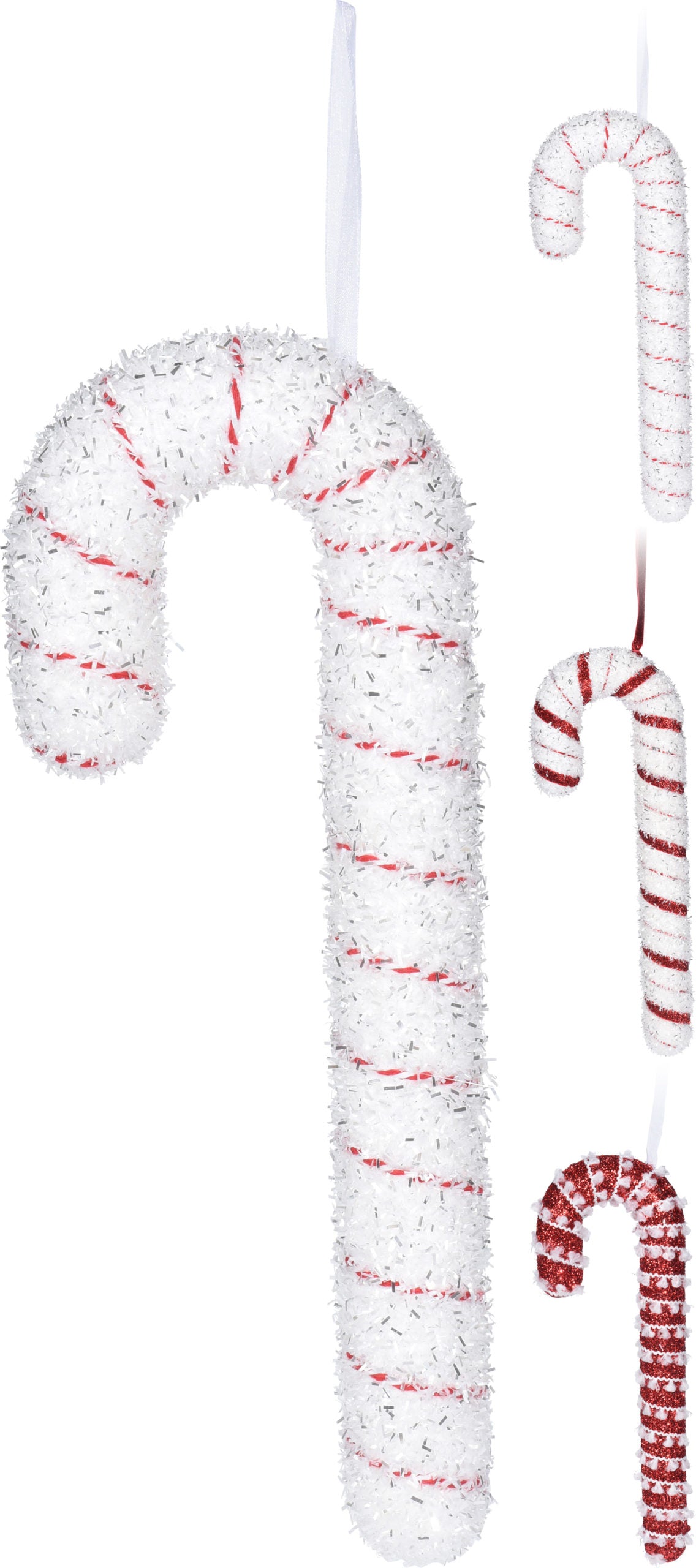 Pendente Candy Cane decorativo natalizio da 34 cm per addobbi e decorazioni natalizie - DeMatteis.it