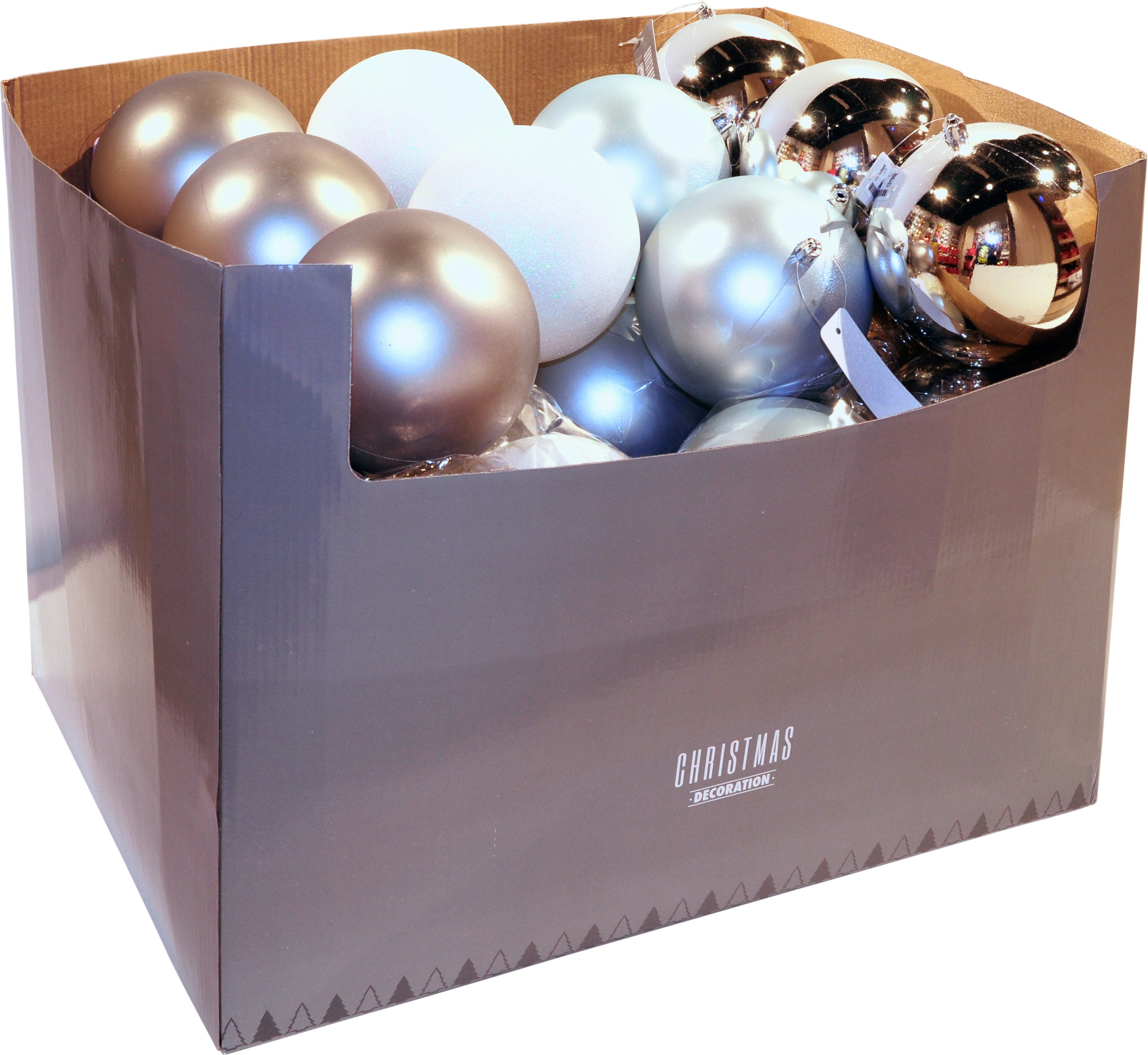 Sfera D 12 cm Dawn decorazioni natalizie set palle ornamentali per albero di Natale - DeMatteis.it