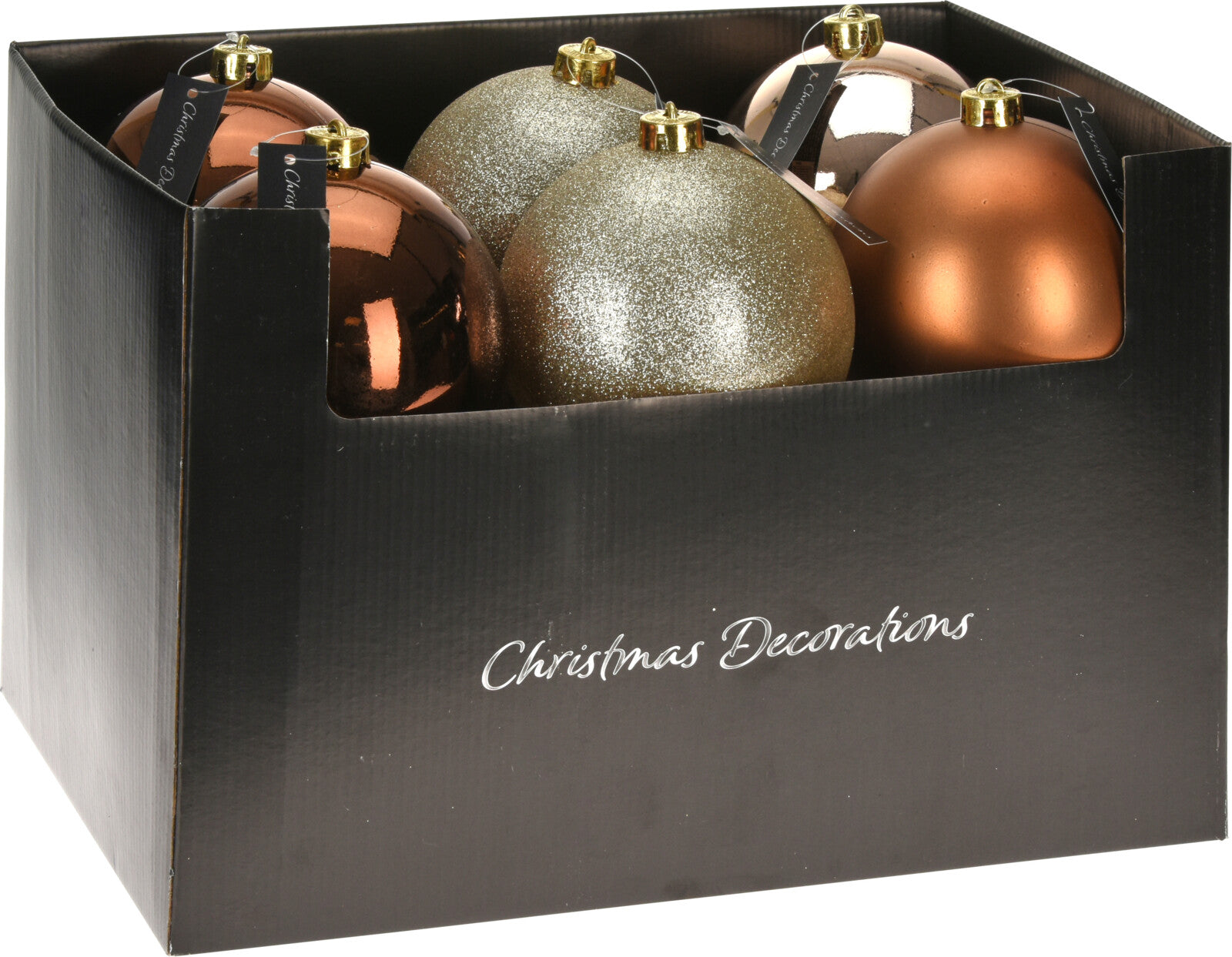 Palla Di Natale Ambra 14 cm decorazione natalizia per addobbi albero di Natale - DeMatteis.it