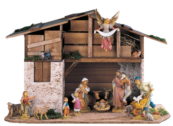 Capanna Vuota N.625 Fontanini per presepe da 19 cm senza Sacra Famiglia - DeMatteis.it