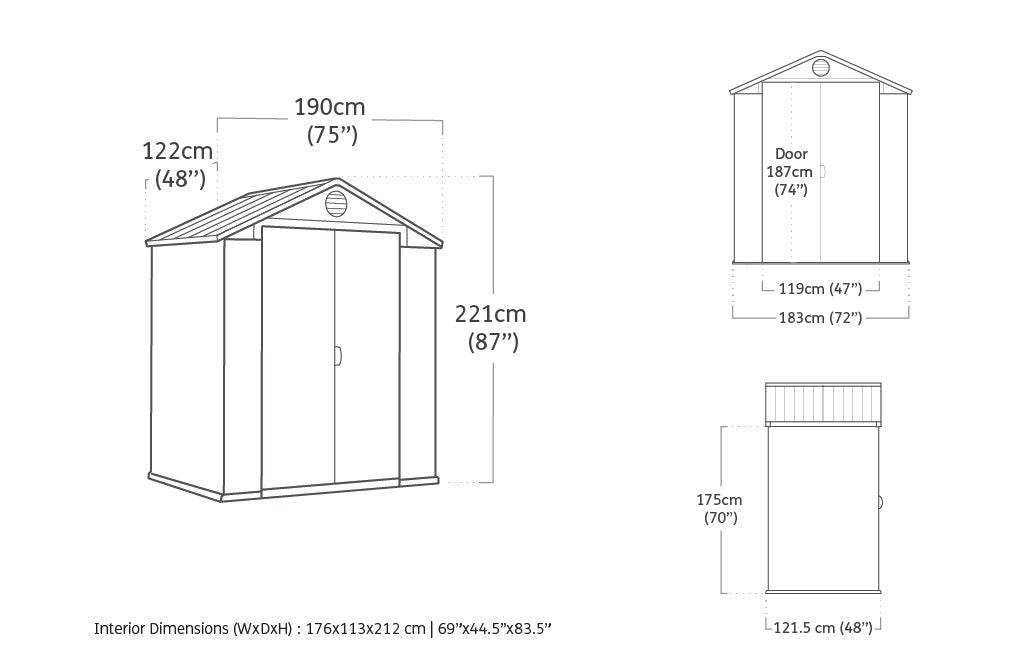 CASETTA DA GIARDINO IN RESINA DARWIN 6X4 EVOTECH_1