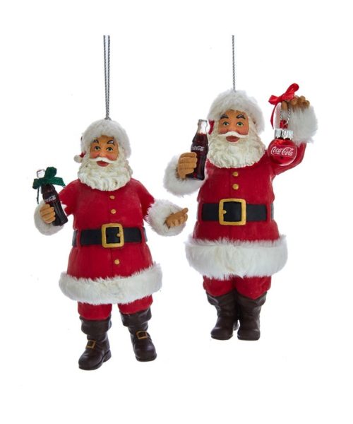 Babbo Natale Con Bottiglia Pendente Coca Cola decorazione natalizia ornamento da appendere Kurt S. Adler - DeMatteis.it
